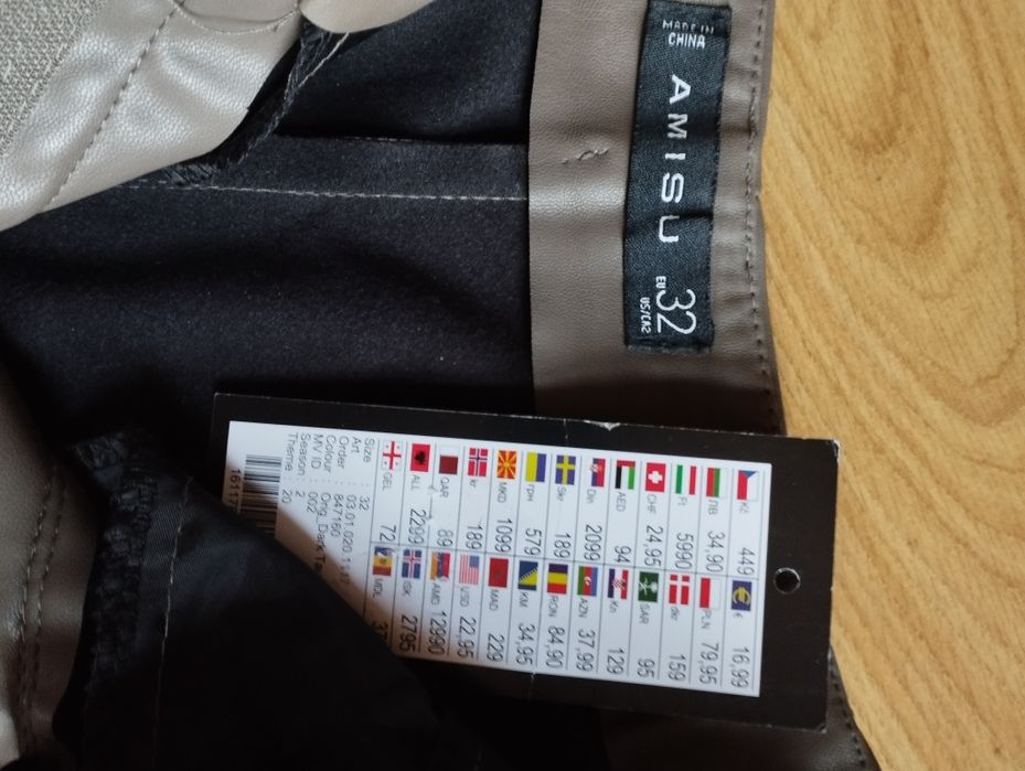 Szorty z ekoskóry -NOWE