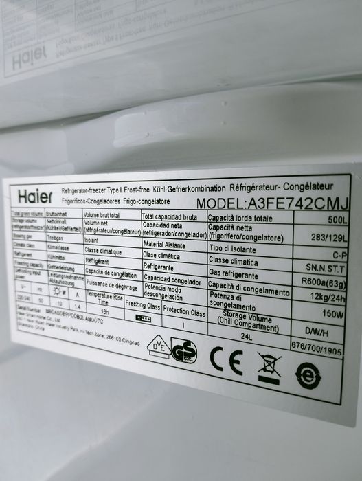 Lodówka Haier 70 szerokość jak nowa uszk w całości lub na części