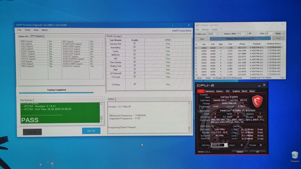 Процессор Intel Core i9-10900X 20 потоков X-series HEDT LGA2066 X299