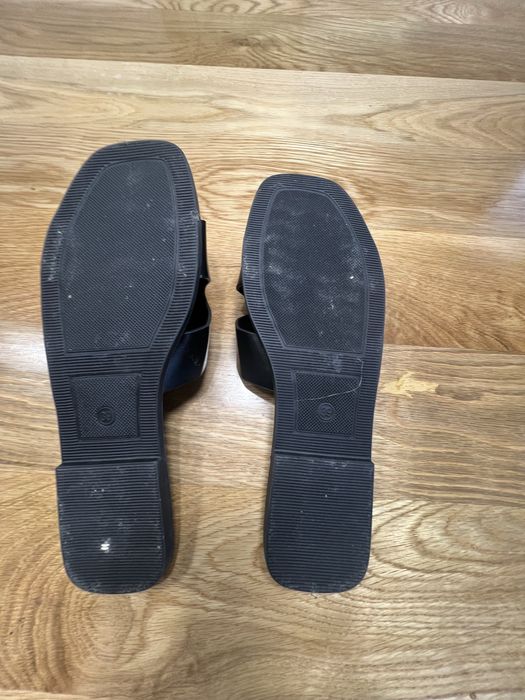Skórzane Klapki ze skóry naturalnej 39  Lucky Shoes