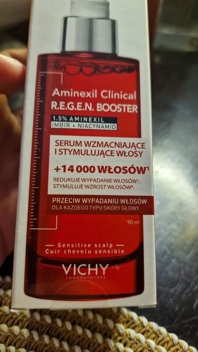 Nowe serum Vichy Dercos Regen Booster Przeci wydaniu włosów 90 ml