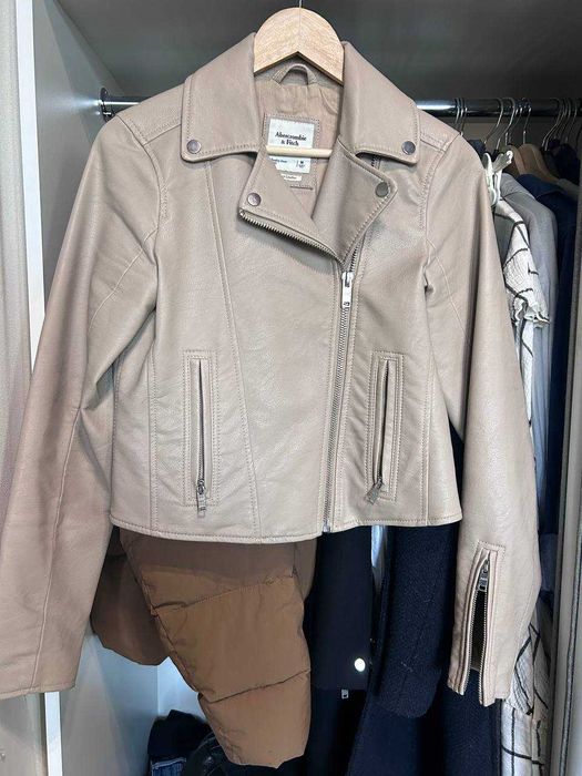 Шкіряна куртка, abercrombie & fitch, розмір М