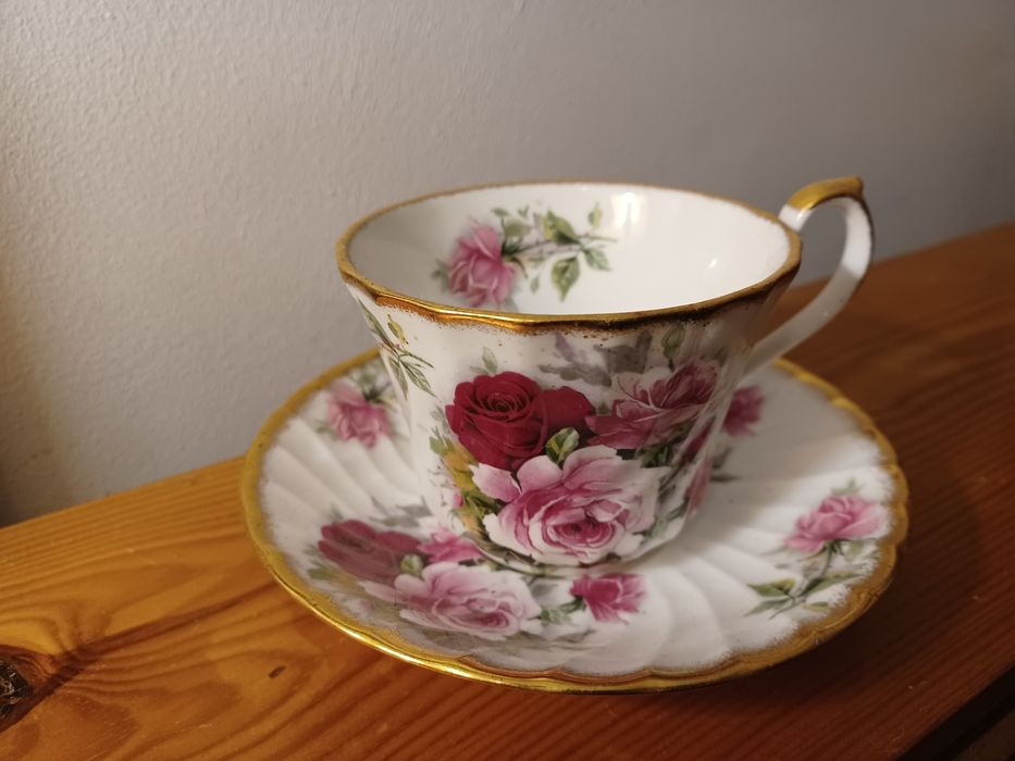 Chávena com prato porcelana