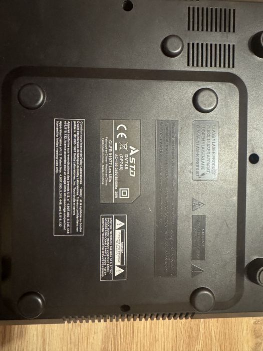 DVD mały odtwarzacz lekki sprawny czarny ASTD