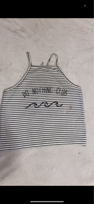 czarno bialy tank top