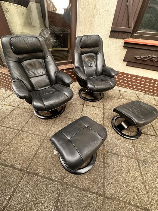 Stressless Ecornes fotel z podnóżkiem.