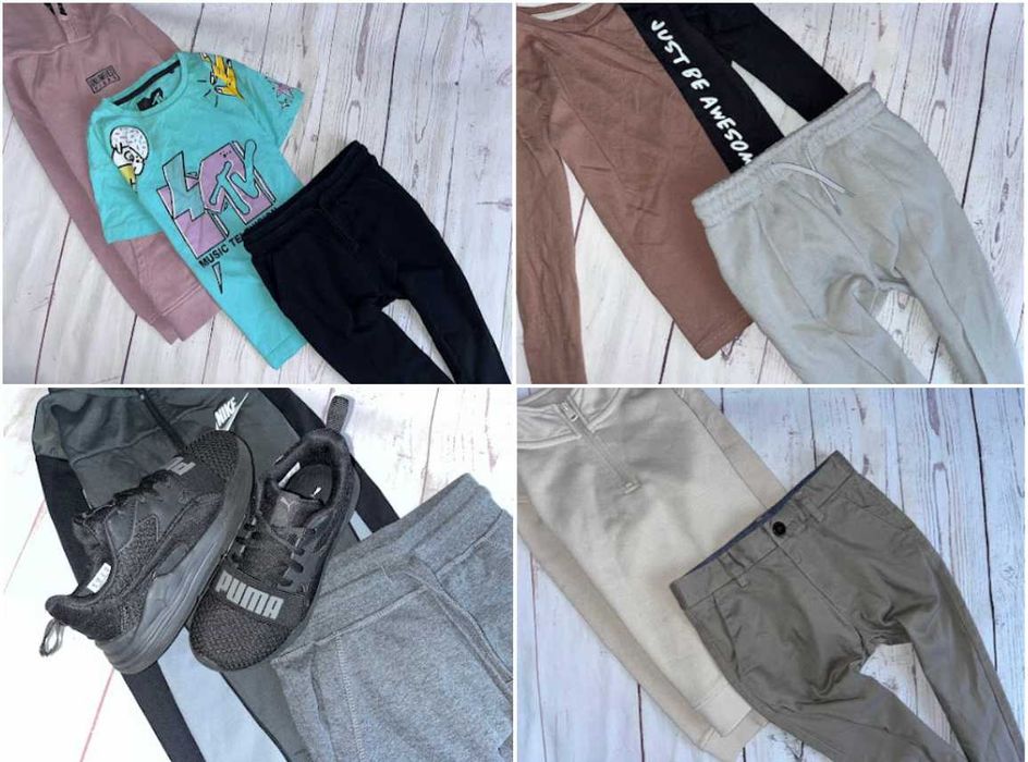 r.116-122 Mega Paka 55 szt zestaw ubranek dla chłopca hm nike adidas