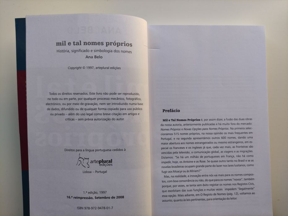 Mil e Tal Nomes Próprios: História, significado e simbologia dos nomes