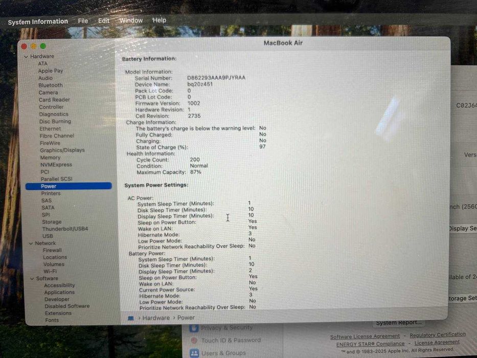 Apple MacBook Air M1 13" 16/256GB Space Gray (MDM) Магазин | Гарантія