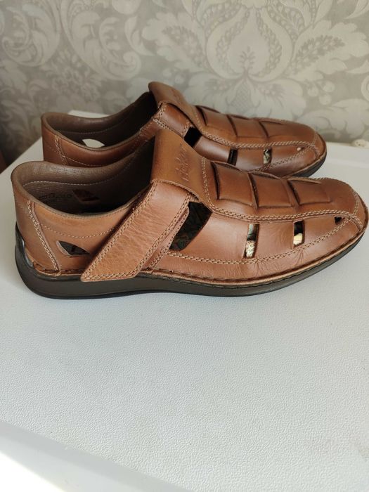 мужские летние сандали RIEKER кожа р.42 стелька 27см