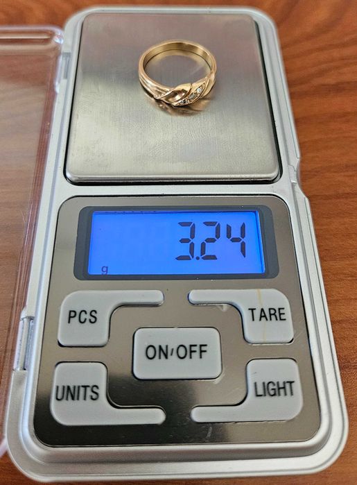 złoto au 14k 585 złoty pierścionek 400 zł/g