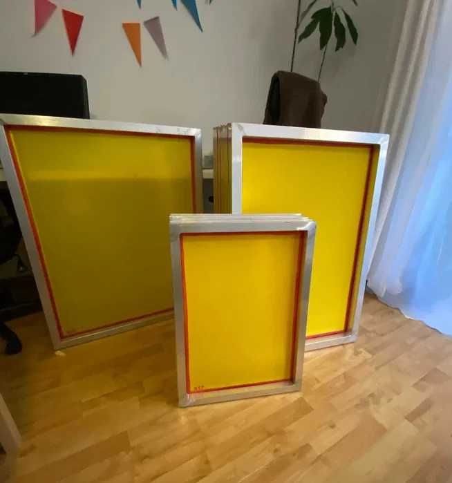 Nowe Sita do Sitodruku 100x80 cm ALUMINIOWE Siatka 120T – Komplet 2 szt.