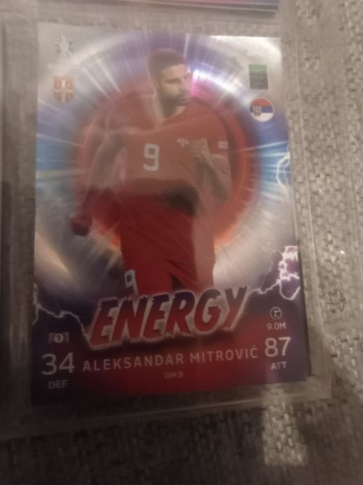 Topps match attax euro 2024 Aleksandar mitrovic Energy