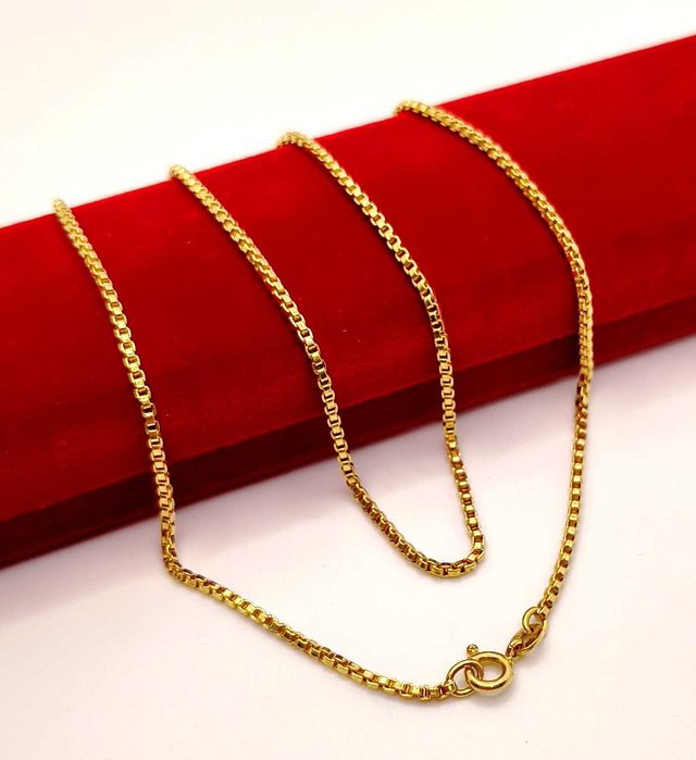 Złoty łańcuszek Kostka gruba PR.750 W:11,18gr Dł.61cm InterSKLEP