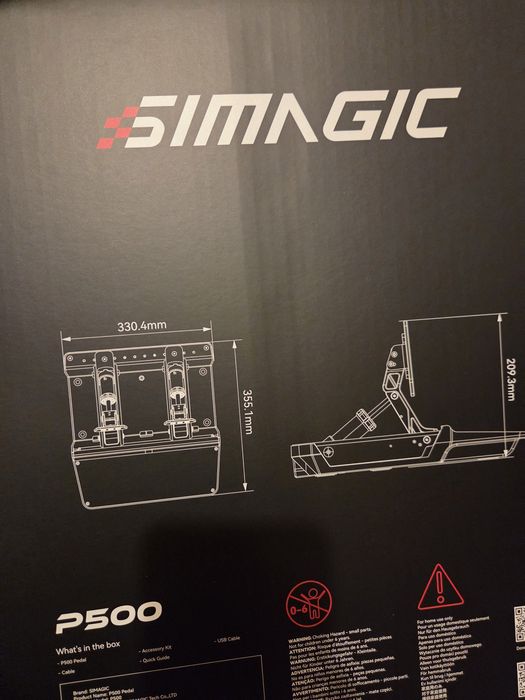 Pedały simagic p500 nowe
