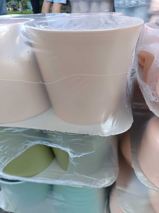 Pakiet doniczek ceramicznych donice ogrodowe mix kolor