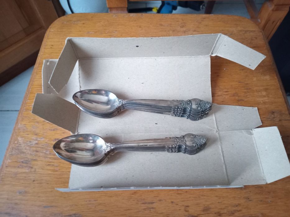 Набор советский мельхиоровый Троянда