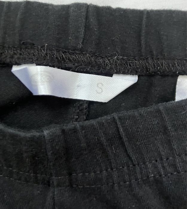 Sportowe, stylowe, czarne legginsy, S/36, Pepco, bawełna/elastan