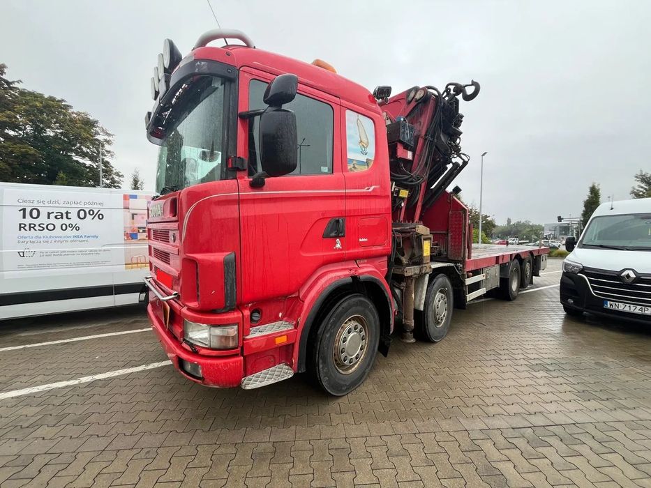 Scania R124GB  Bardzo Duży HDS Fassi 900 8X2