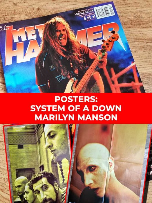Metal Hammer 4/2002 - Iron Maiden, Plakaty: System of a Down, Manson