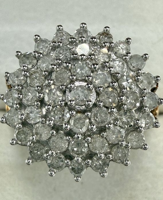 Złoty pierścionek z diamentami 1,00ct