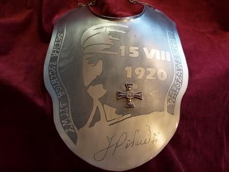 Ryngraf Józef Piłsudski 100 rocznica Bitwy Warszawskiej 1920 do szabel