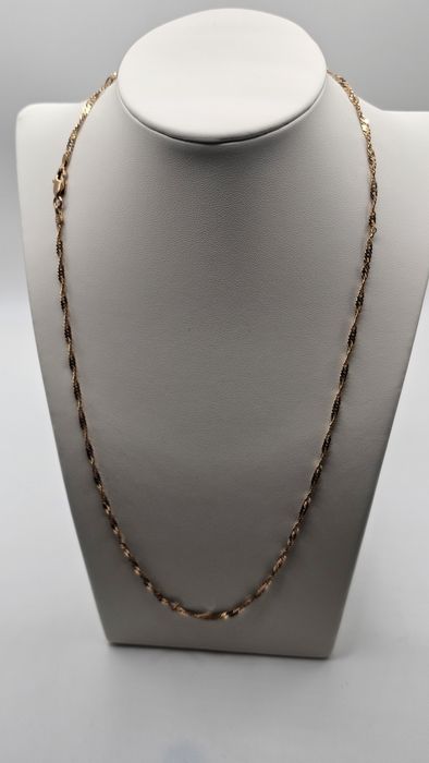 Złoty łańcuszek singapur 2 mm PR 583 50 cm