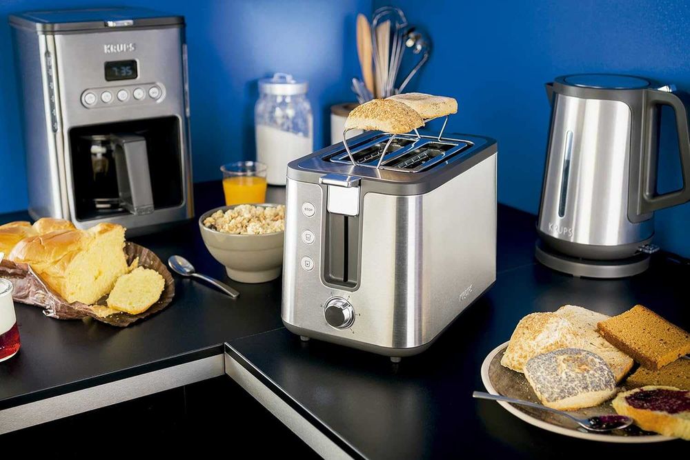 Krups KH442D Control Line Premium Toster 720W Stal Szlachetna Srebrny