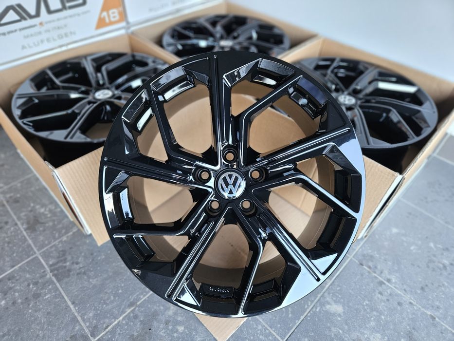 VW 18 " Nowe 5x112 Passat B7 B8 Alltrack Arteon Scirocco Felgi Czarne