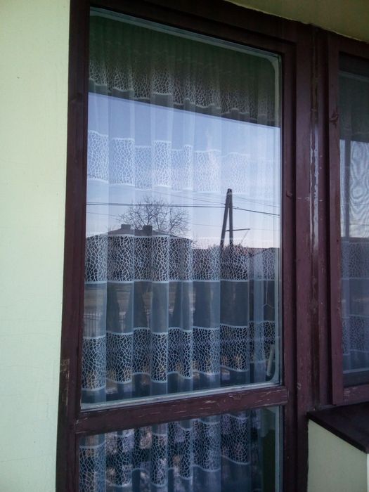 Drewniane drzwi balkonowe