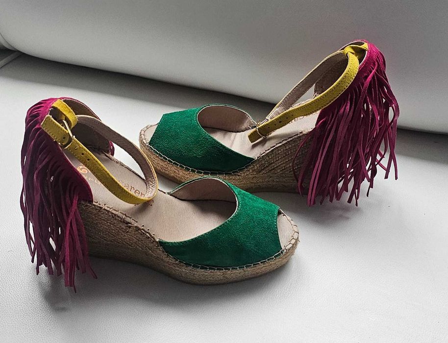 MACARENA Cudne espadryle roz 41