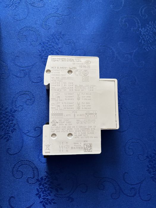 Eaton Z-SCH230/1/25-20 – stycznik modułowy 1-biegunowy, 25 A, 230 V AC
