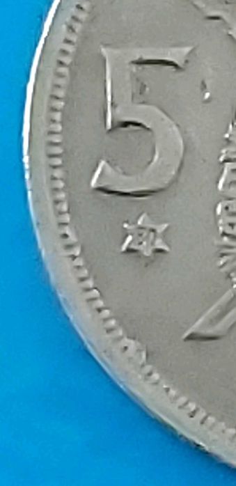 5 Pesetas de 1975 com *80* na estrela