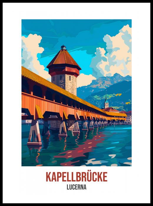 Plakat 50x70cm Kapellbrcke