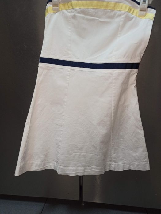 Vestido algodão, estilo marinheiro NOVO 4/5 anos