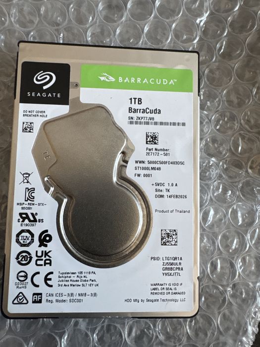 Dysk sata 1Tb Seagate Barracuda