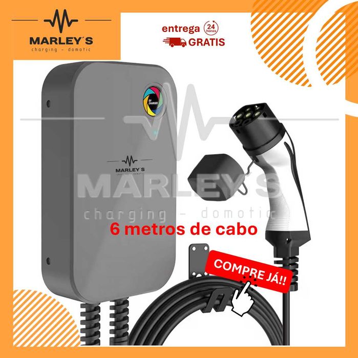 Wallbox Carregador Parede - 7.6 kw - 32A - 6 METROS CABO64738566834819120