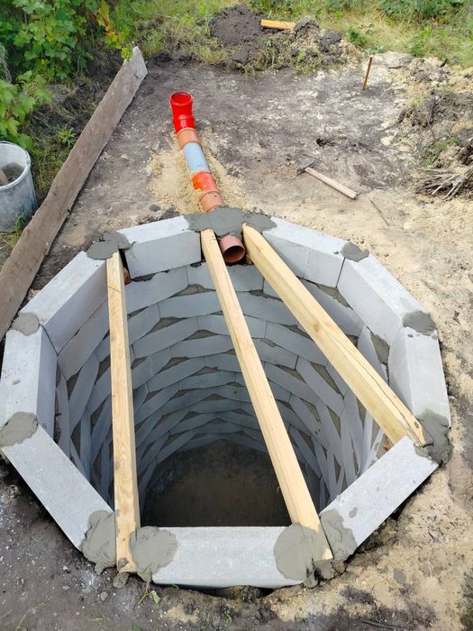 Канализация под ключ: выгребные ямы, бетонные кольца, септики, траншеи