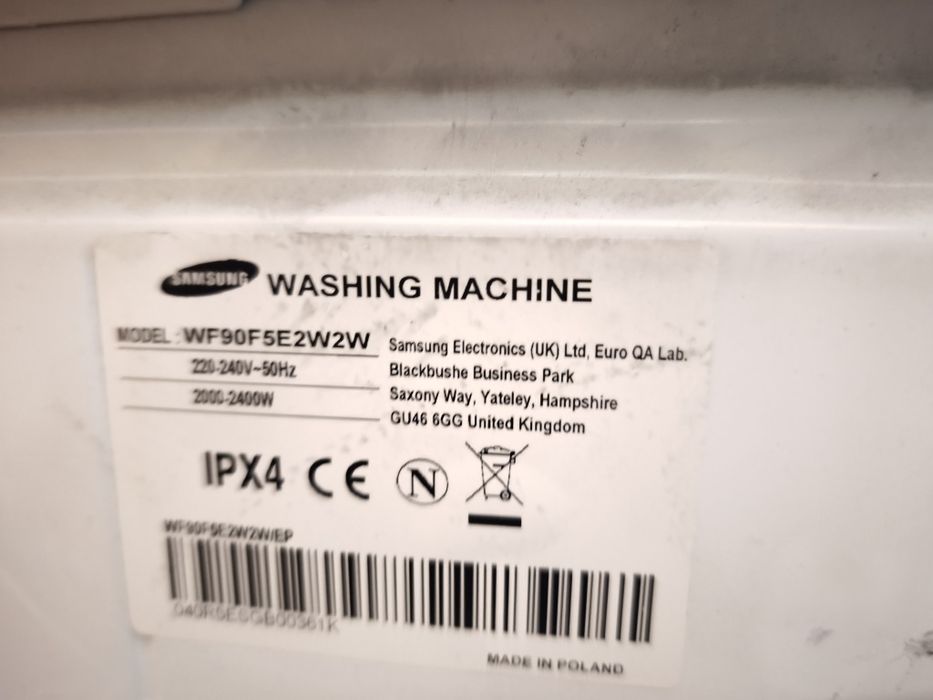 Máquina Samsung WF90F5E2W2W lavar