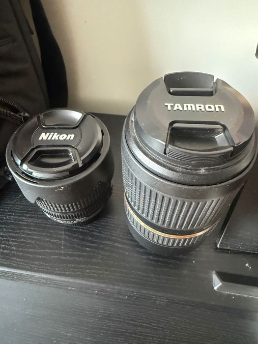 Nikon D7100, Nikon 18-105, Tamron 70-300, ładowarka, torebka