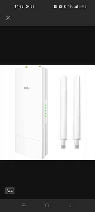 Cudy Zewnętrzny Punkt dostępu RE1200 Outdoor WiFi Repeater AC1200