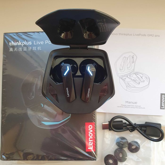 Геймеровские TWS наушники Lenovo GM2 Блютуз 5.3