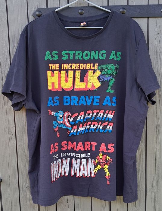 Koszulka t shirt Marvel iron man captain american xxxxl 4xl bawełna