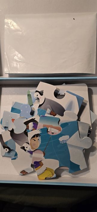 LODOWA KRAINA puzzle dotykowe sensoryczne JANOD