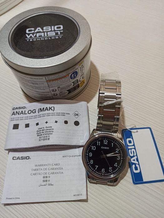 Часы Casio MTPV005D-1B ОРИГИНАЛ! MTP-E350B-1B Мужские Касио Годинник Касіо Новое