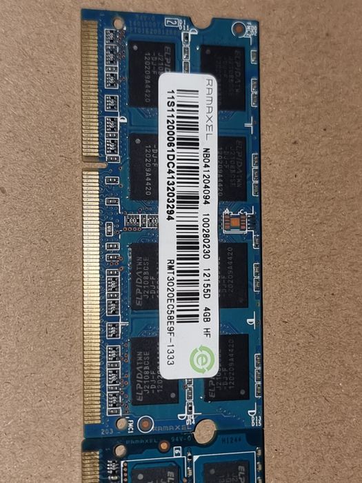 ОЗУ Ramaxel DDR3 CL11 4гб 2шт