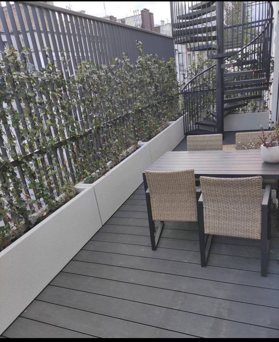 Lekkie donice doniczki termo ozdoba tarasowa skrzynia ogrodowa donica