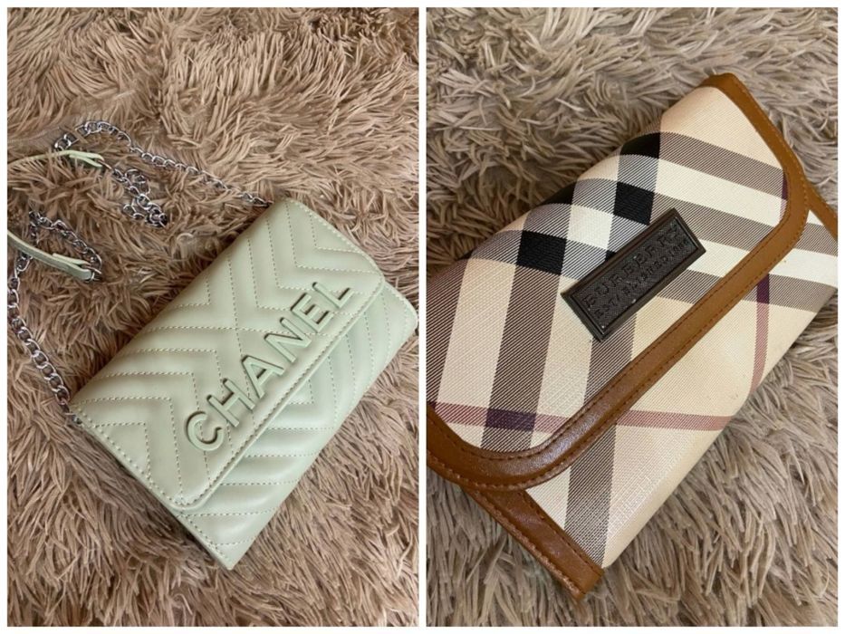 Сумка клатч под бренд  Chanel, Burbery