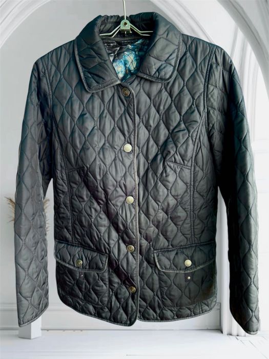 Двохстороння стьогана куртка вітрівка barbara lebek