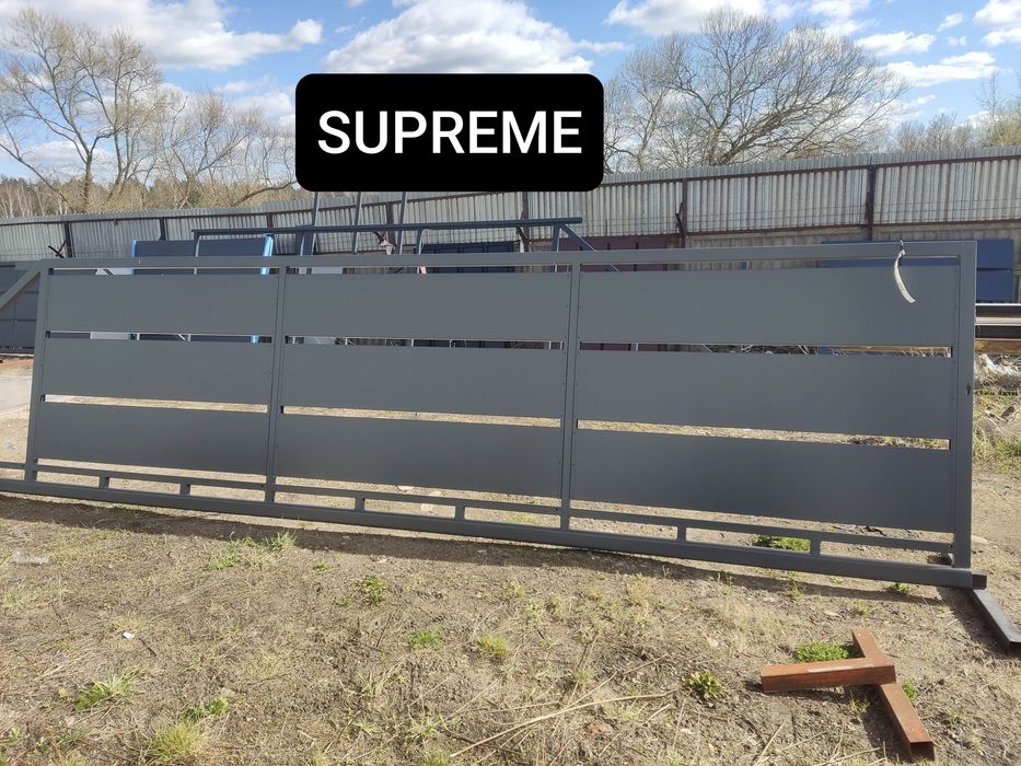 Brama przesuwna panelowa 5m, ocynk ogniowy+RAL, inne